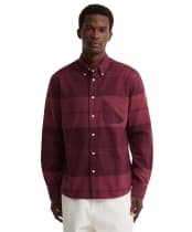 Men's Barbour Mineral Tartan Dunoon Authentic Shirt - CRIMSON HEATHER