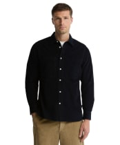 Men's Barbour Authentic Cord Shirt - Dark Navy