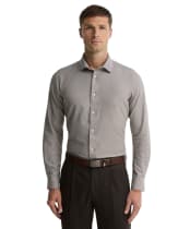 Men's Barbour Beckdale Tailored Houndstooth Shirt - Stone