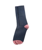 Men's Barbour Houghton Socks - NAVY/MAUVE