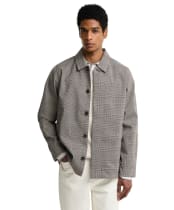 Men's Barbour Modern Short Lorden Showerproof Mac - Prince Of Wales