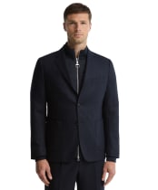 Men's Barbour Fairford Herringbone Blazer - Navy