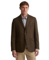 Men's Barbour Bryson Moons Check Blazer - Brown