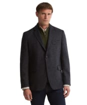 Men's Barbour Bryson Moons Check Blazer - Navy
