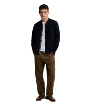 Men's Barbour Yorklane Twill Trouser - Dark Sand