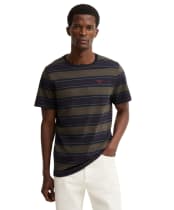 Men's Barbour Tartham Tailored Stripe T-Shirt - Dark Navy