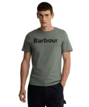 Men's Barbour Halstow Logo Tailored T-Shirt - Agave Green