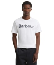 Men's Barbour Halstow Logo Tailored T-Shirt - White
