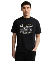 Men's Barbour International Eric Graphic T-Shirt - Black