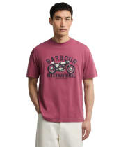Men's Barbour International Eric Graphic T-Shirt - Maroon