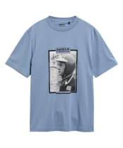 Men's Barbour International Steve McQueen Ramshaw Graphic T-Shirt - Blue Mist