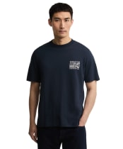 Men's Barbour International Steve McQueen Grange Graphic T-Shirt - Navy