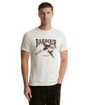 Men's Barbour Pheasant Graphic Tailored T-Shirt - Whisper White