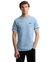 Men's Barbour International Newport Tipped T-Shirt - Powder Blue
