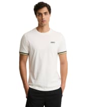 Men's Barbour International Newport Tipped T-Shirt - Whisper White