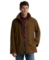 Men's Barbour Uldale Waterproof Jacket - Dark Sand
