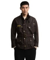 Men's Barbour International Original Waxed Jacket - Dark Brown