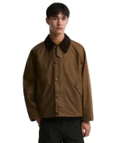 Men's Barbour Oversized Transport Waxed Jacket - Sand