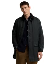 Men’s Barbour Waxed Mac - Sage / Shadow