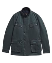 Men's Barbour International Tourer Duke Waxed Jacket - Dark Slate