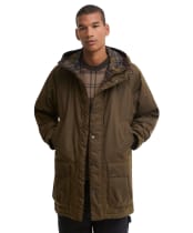 Men's Barbour Bedale Waxed Parka - Brown