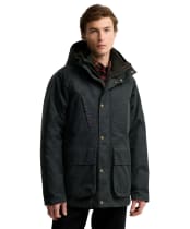 Men's Barbour International Oakdale Wax Jacket - Sage