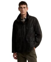 Men's Barbour Re-Engineered Sordale Waxed Jacket - Dark Brown