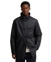 Men's Barbour Modern Powell Waxed Jacket - Navy