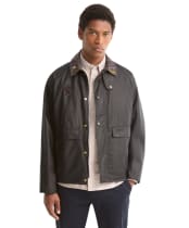 Men's Barbour Icons Spey Waxed Jacket - Navy