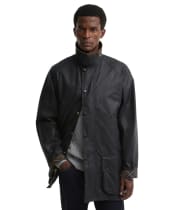 Men's Barbour Icons Beaufort Waxed Jacket - Navy