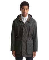 Men's Barbour Icons Tartan Durham Waxed Jacket - Classic Tartan