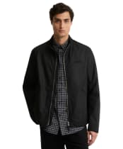 Men's Barbour International Outpost Waxed Jacket - Black