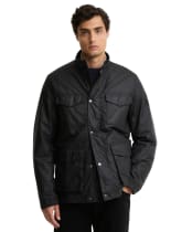 Men's Barbour International Milford Waxed Jacket - Dark Navy