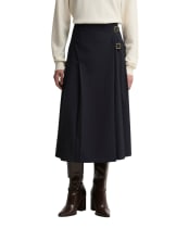 Women's Barbour Delilah Midi Skirt - Dark Navy