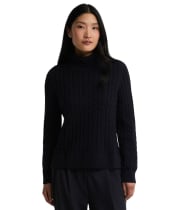Women's Barbour Ambleside Cable Knitted Jumper - Navy