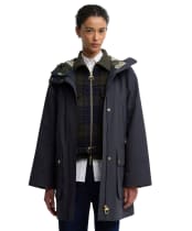  Women's Barbour Rotsea Waterproof Jacket - Dark Navy / Ancient