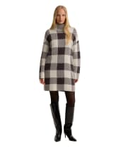 Women's Barbour International Amaya Knitted Mini Dress - TRUFFLE MULTI