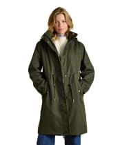 Women's Joules Stormwell Waterproof Raincoat - Green