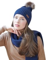 Ridgeline Baltic Bobble Hat and Scarf Set - Tarn