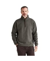 Men's Ridgeline Brancaster 1/4 Zip Top - Moss