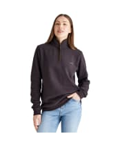 Women's Ridgeline Brancaster 1/4 Zip Top - Deep Bark