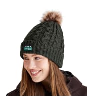 Women's Ridgeline Nordic Fleck Bobble Hat - Deep Forest