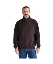 Men's Ridgeline Brancaster 1/4 Zip Top - Deep Bark