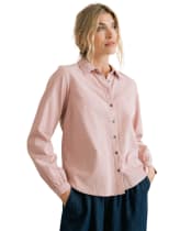  Women's Lily & Me Ana Pincord Shirt - Blush