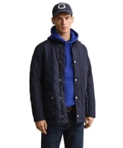  Men's GANT Classic Quilted Mid Jacket - Evening Blue