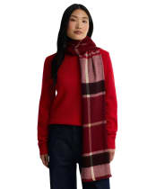 Women's Barbour Rosefield Tartan Scarf - Light Cardinal