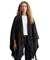 Women's Barbour Blair Tartan Serape - Shadow Classic Tartan