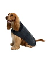 Barbour Ambleside Waxed Dog Coat - Navy Tartan