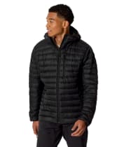 Men's Rab Microlight Alpine Down Hooded Jacket - Black