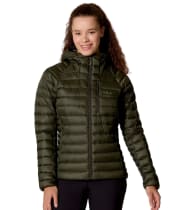  Women's Rab Microlight Alpine Down Hooded Jacket - Army